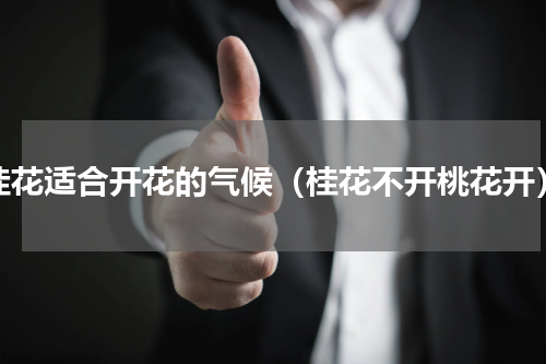 桂花适合开花的气候（桂花不开桃花开）