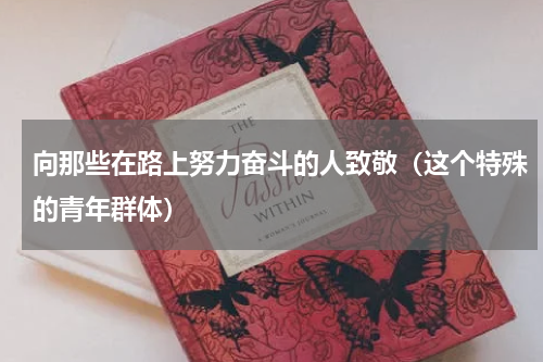向那些在路上努力奋斗的人致敬（这个特殊的青年群体）