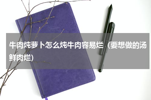 牛肉炖萝卜怎么炖牛肉容易烂（要想做的汤鲜肉烂）