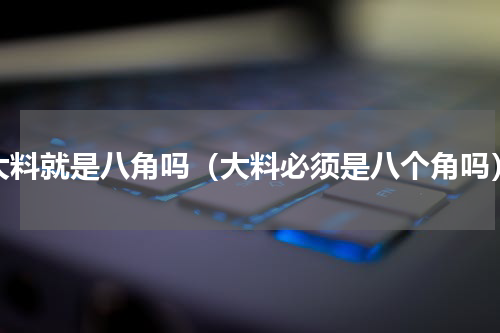 大料就是八角吗（大料必须是八个角吗）