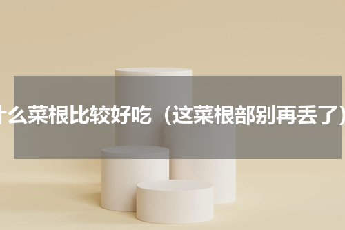 什么菜根比较好吃（这菜根部别再丢了）