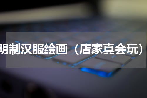 明制汉服绘画（店家真会玩）