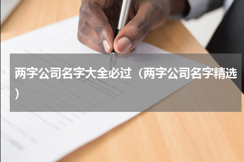 两字公司名字大全必过（两字公司名字精选）