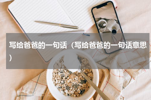 写给爸爸的一句话（写给爸爸的一句话意思）