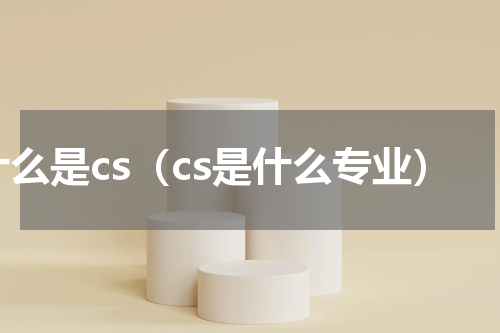 什么是cs（cs是什么专业）