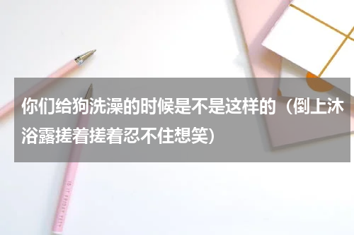 你们给狗洗澡的时候是不是这样的（倒上沐浴露搓着搓着忍不住想笑）