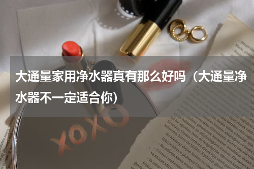 大通量家用净水器真有那么好吗（大通量净水器不一定适合你）