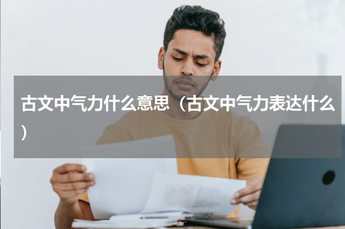 古文中气力什么意思（古文中气力表达什么）