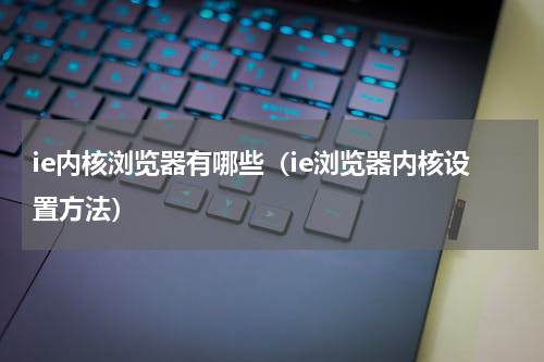 ie内核浏览器有哪些（ie浏览器内核设置方法）
