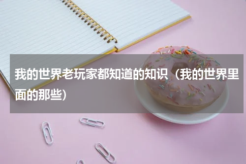 我的世界老玩家都知道的知识（我的世界里面的那些）