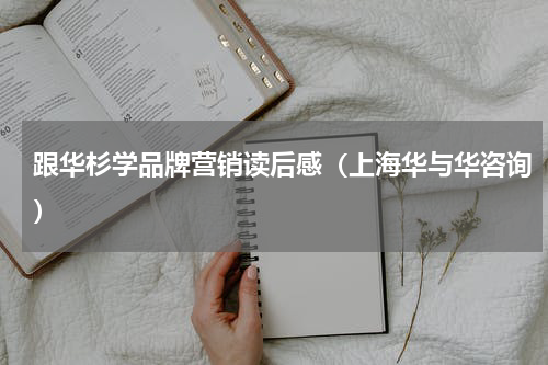 跟华杉学品牌营销读后感（上海华与华咨询）