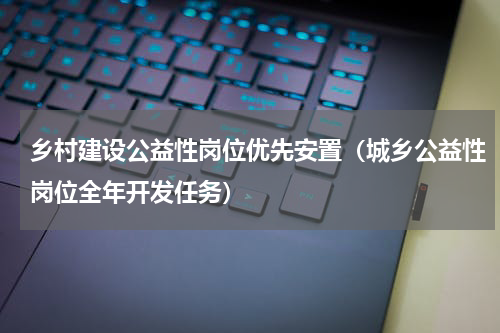 乡村建设公益性岗位优先安置（城乡公益性岗位全年开发任务）