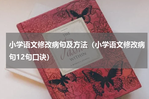 小学语文修改病句及方法（小学语文修改病句12句口诀）