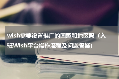 wish需要设置推广的国家和地区吗（入驻Wish平台操作流程及问题答疑）
