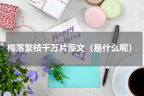 梅落繁枝千万片原文（是什么呢）