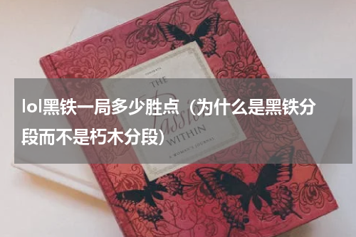 lol黑铁一局多少胜点（为什么是黑铁分段而不是朽木分段）