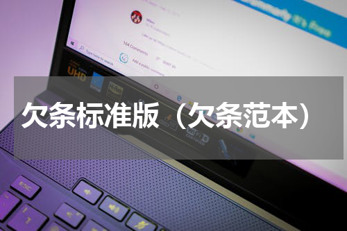 欠条标准版（欠条范本）