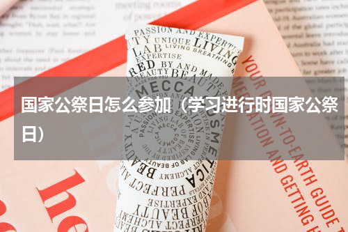 国家公祭日怎么参加（学习进行时国家公祭日）