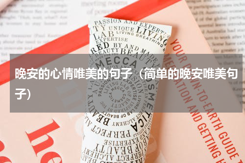 晚安的心情唯美的句子（简单的晚安唯美句子）