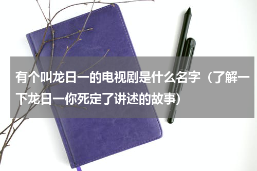 有个叫龙日一的电视剧是什么名字（了解一下龙日一你死定了讲述的故事）