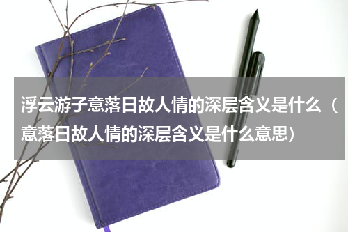浮云游子意落日故人情的深层含义是什么（意落日故人情的深层含义是什么意思）