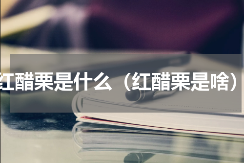 红醋栗是什么（红醋栗是啥）