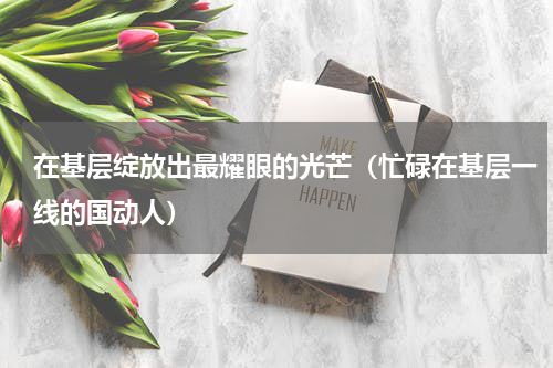 在基层绽放出最耀眼的光芒（忙碌在基层一线的国动人）