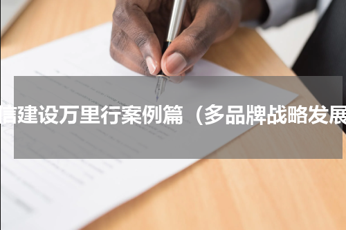 诚信建设万里行案例篇（多品牌战略发展）