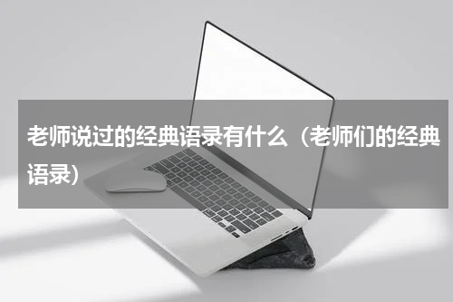 老师说过的经典语录有什么（老师们的经典语录）