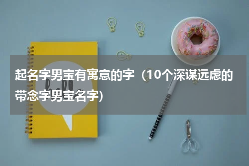 起名字男宝有寓意的字（10个深谋远虑的带念字男宝名字）