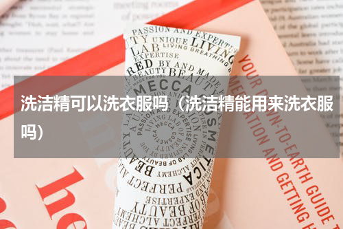 洗洁精可以洗衣服吗（洗洁精能用来洗衣服吗）