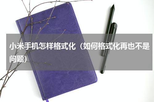 小米手机怎样格式化（如何格式化再也不是问题）