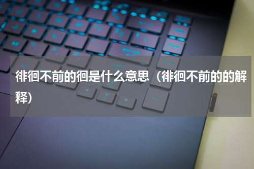 徘徊不前的徊是什么意思（徘徊不前的的解释）