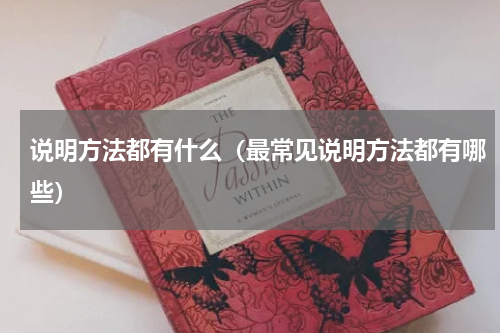 说明方法都有什么（最常见说明方法都有哪些）