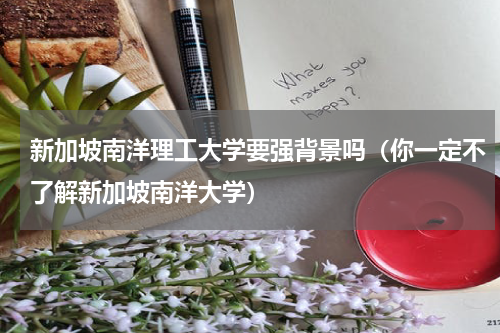 新加坡南洋理工大学要强背景吗（你一定不了解新加坡南洋大学）