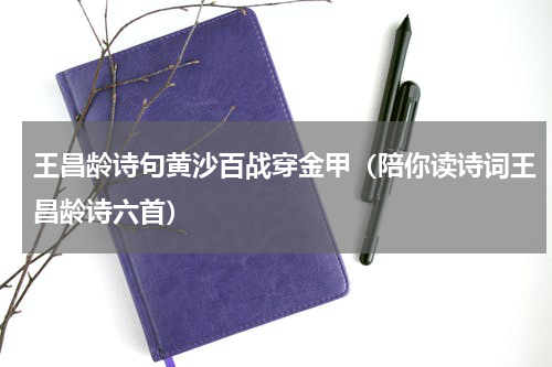 王昌龄诗句黄沙百战穿金甲（陪你读诗词王昌龄诗六首）