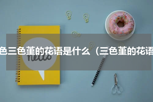 紫色三色堇的花语是什么（三色堇的花语）