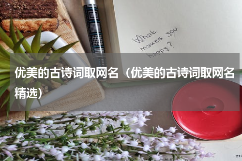 优美的古诗词取网名（优美的古诗词取网名精选）