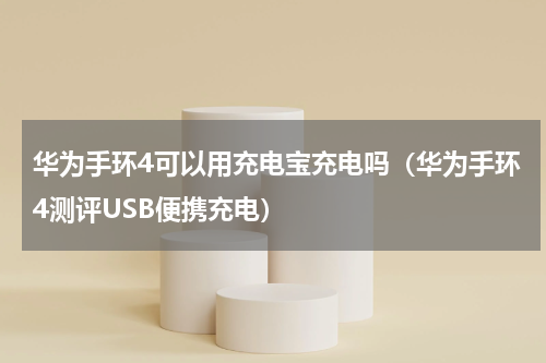 华为手环4可以用充电宝充电吗（华为手环4测评USB便携充电）