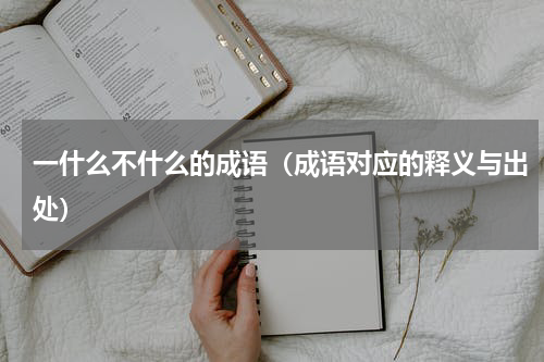 一什么不什么的成语（成语对应的释义与出处）