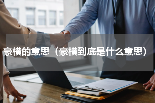 豪横的意思（豪横到底是什么意思）