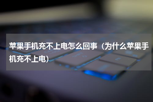 苹果手机充不上电怎么回事（为什么苹果手机充不上电）