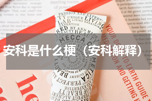 安科是什么梗（安科解释）