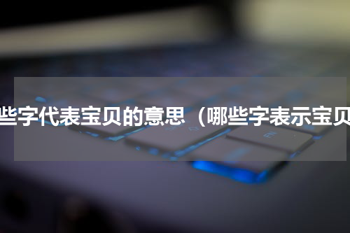 哪些字代表宝贝的意思（哪些字表示宝贝）