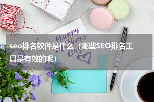 seo排名软件是什么（哪些SEO排名工具是有效的呢）