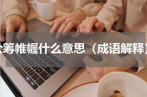 众筹帷幄什么意思（成语解释）
