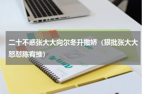 二十不惑张大大向尔冬升撒娇（狠批张大大怒怼陈宥维）