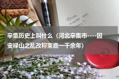 辛集历史上叫什么（河北辛集市----因安禄山之乱改称束鹿一千余年）