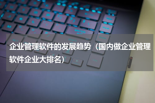 企业管理软件的发展趋势（国内做企业管理软件企业大排名）