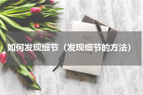 如何发现细节（发现细节的方法）